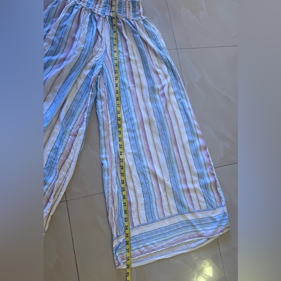 Summer Striped Ocean Drive Summer Wide Leg Pants Quite Harbor Venice Womens L - Picture 4 of 13